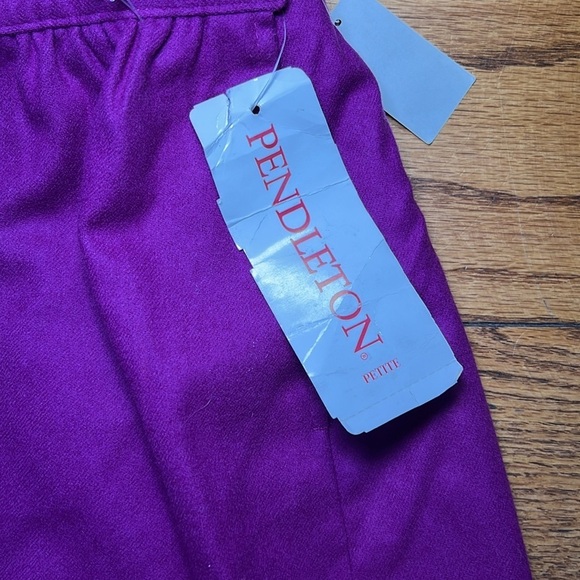 Pendleton Deadstock Purple Careewear High Rise Pencil Skirt A32 - Picture 2 of 4
